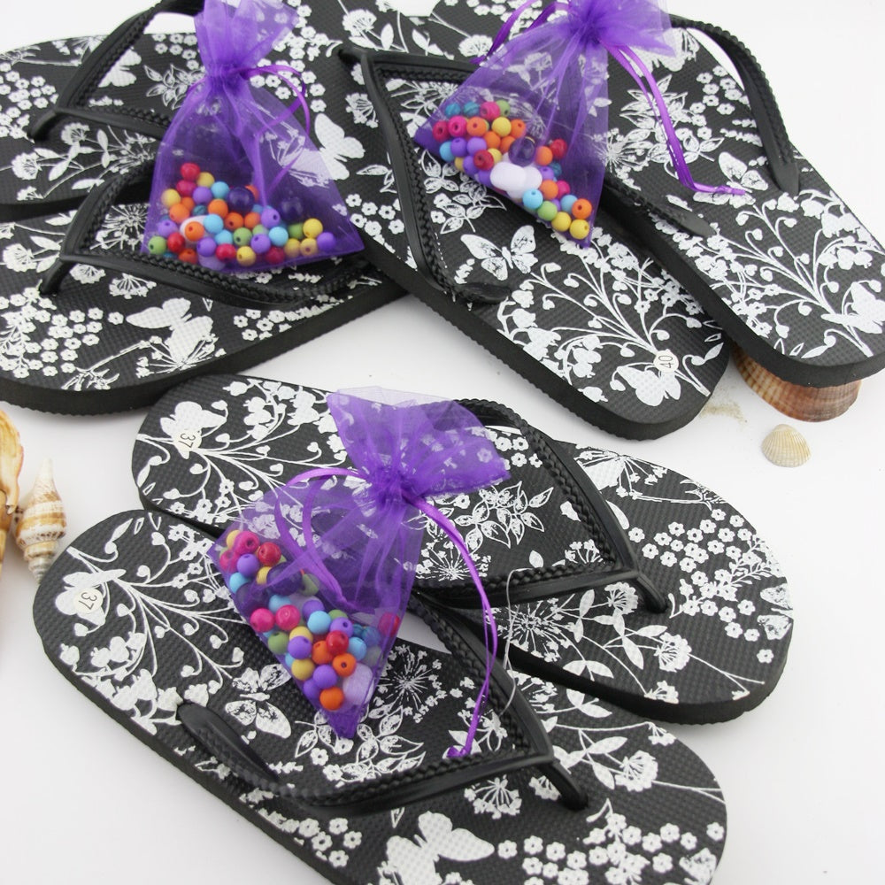 Teenslippers: Flower Rainbow DIY