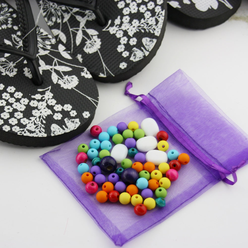 Teenslippers: Flower Rainbow DIY