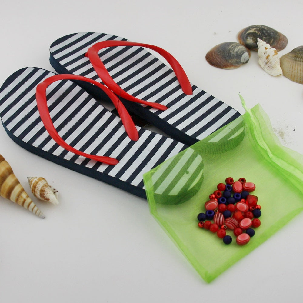 Teenslippers: Stripes DIY