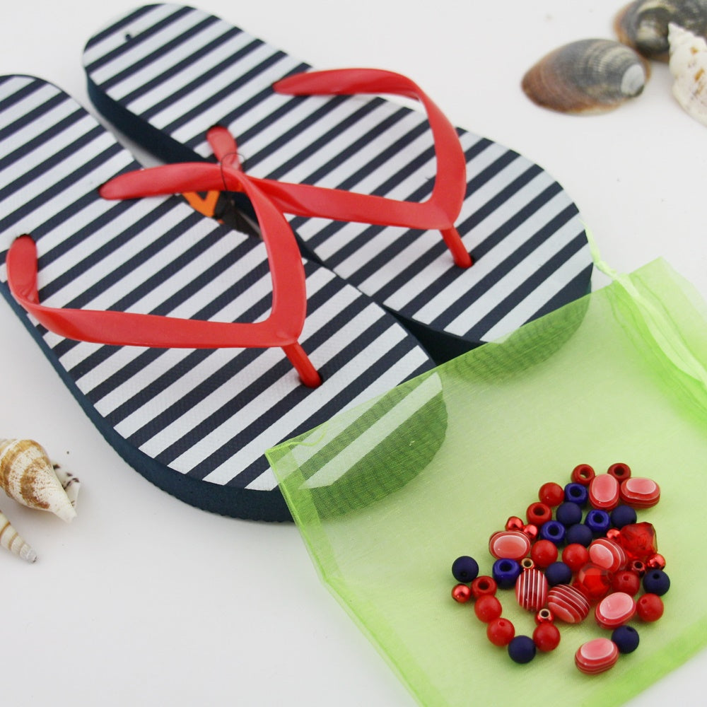 Teenslippers: Stripes DIY