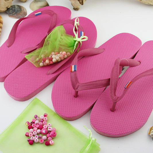 Teenslippers: Cerise Roze DIY