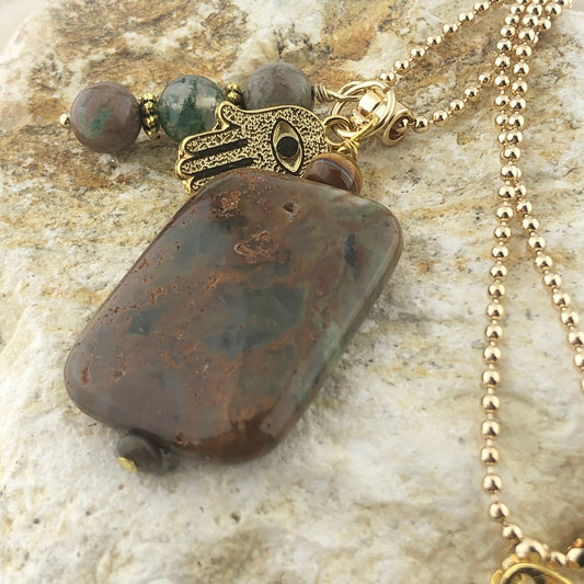 Lange ketting Autumn colors