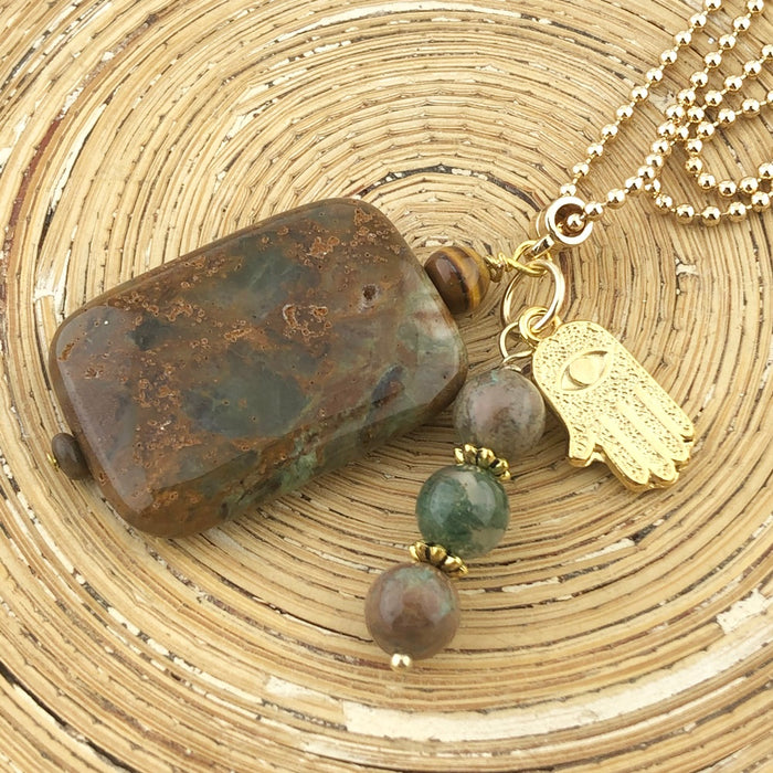 Lange ketting Autumn colors