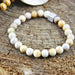 Natuursteenarmband Jess brown