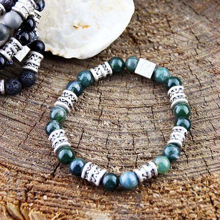 Natuursteenarmband Fuentes Fantasy Verde