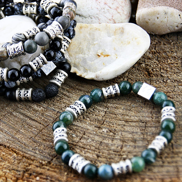 Natuursteenarmband Fuentes Fantasy Verde