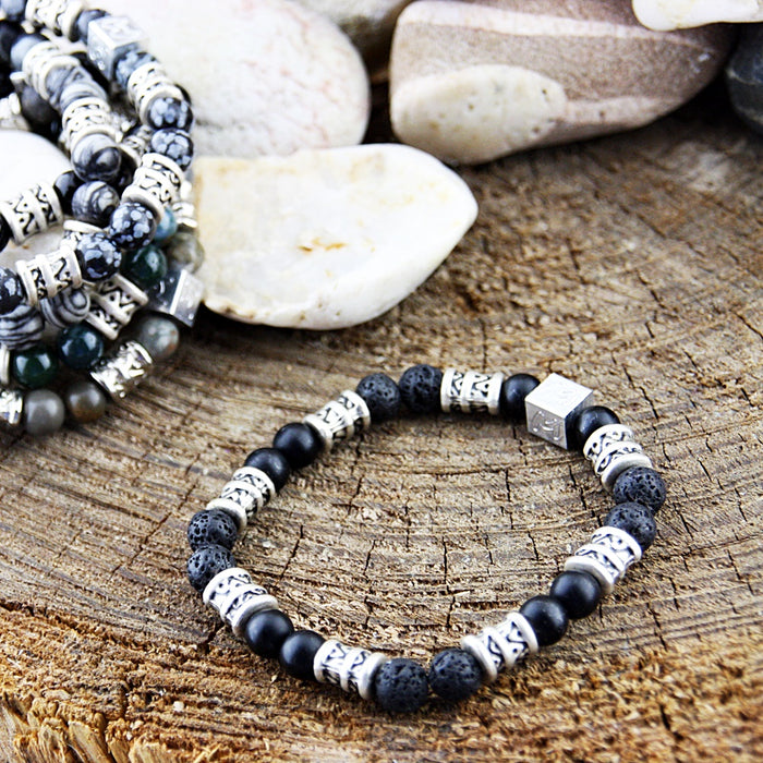 Natuursteenarmband Fuentes Fantasy Plata