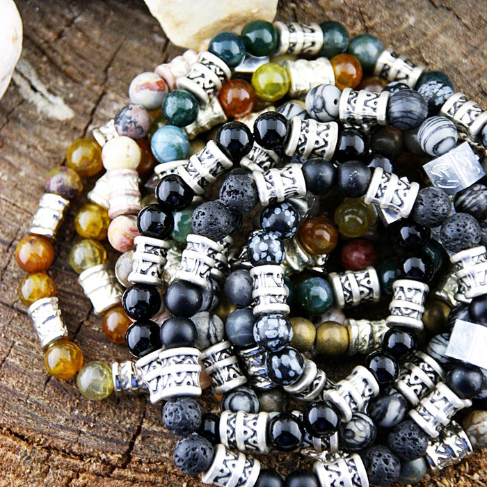 Natuursteenarmband Fuentes Fantasy Verde