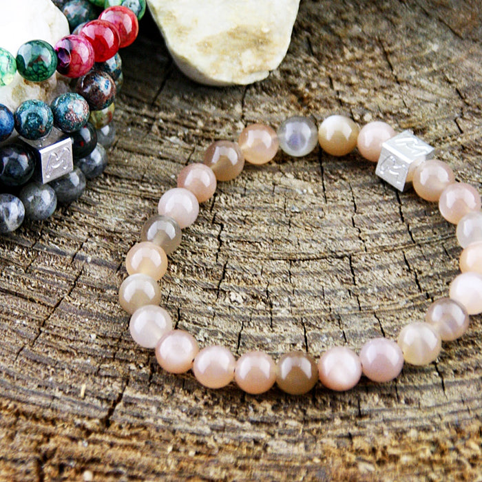 Natuursteenarmband Luna