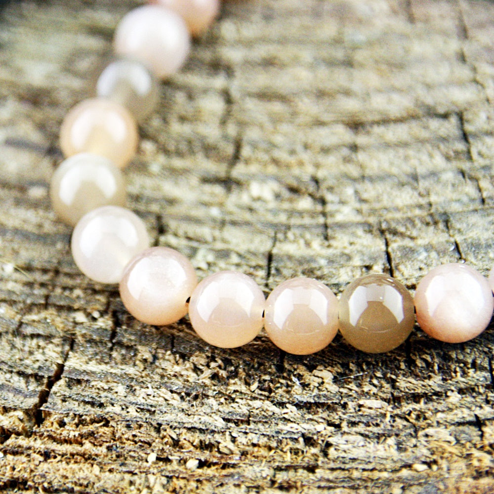 Natuursteenarmband Luna maansteen