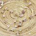 Korte ketting: Golden Pink Chunks