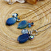 Lange ketting Blue Checkered