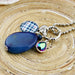 Lange ketting Blue Checkered