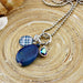 Lange ketting Blue Checkered
