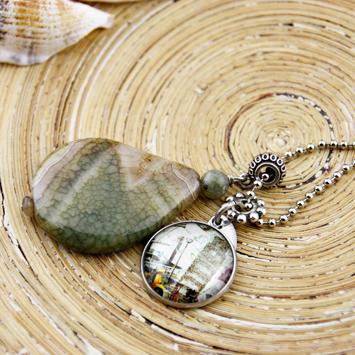 Lange ketting Green Olive Pisa