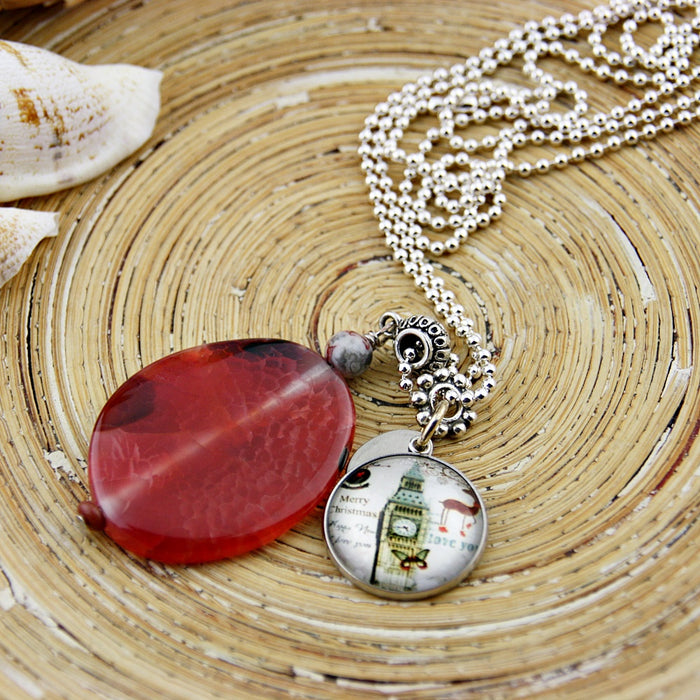 Lange ketting Coral Big Ben