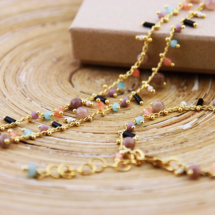 Armband Golden Jade Pieces