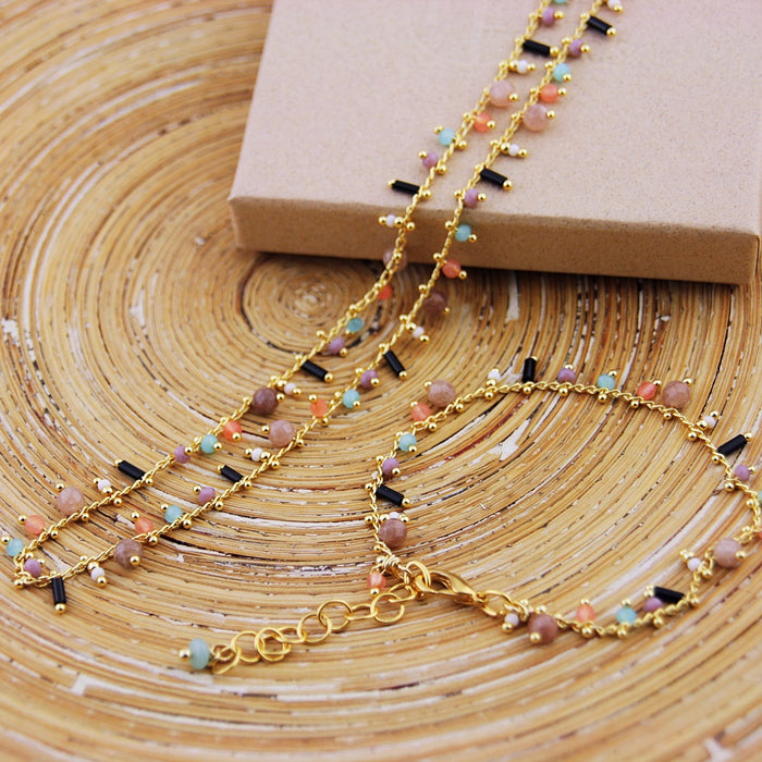 Armband Golden Jade Pieces