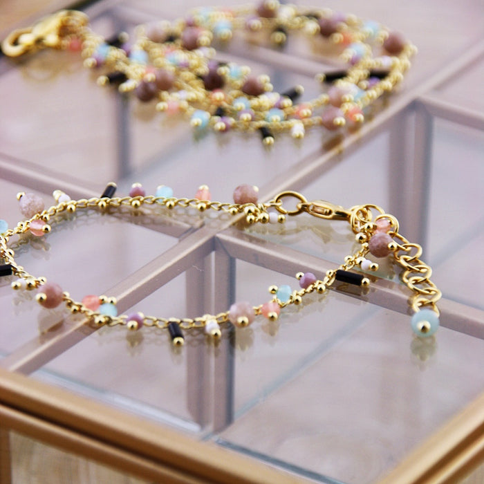 Armband Golden Jade Pieces