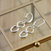 Oorbellen Double Full Loop Silver