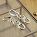 Oorbellen Double Full Loop Silver