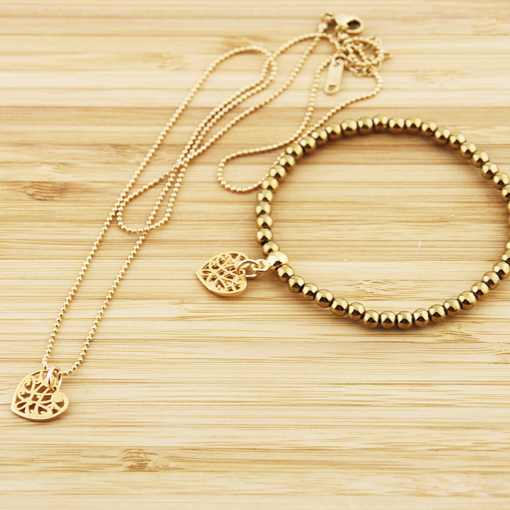 Armband hart van goud