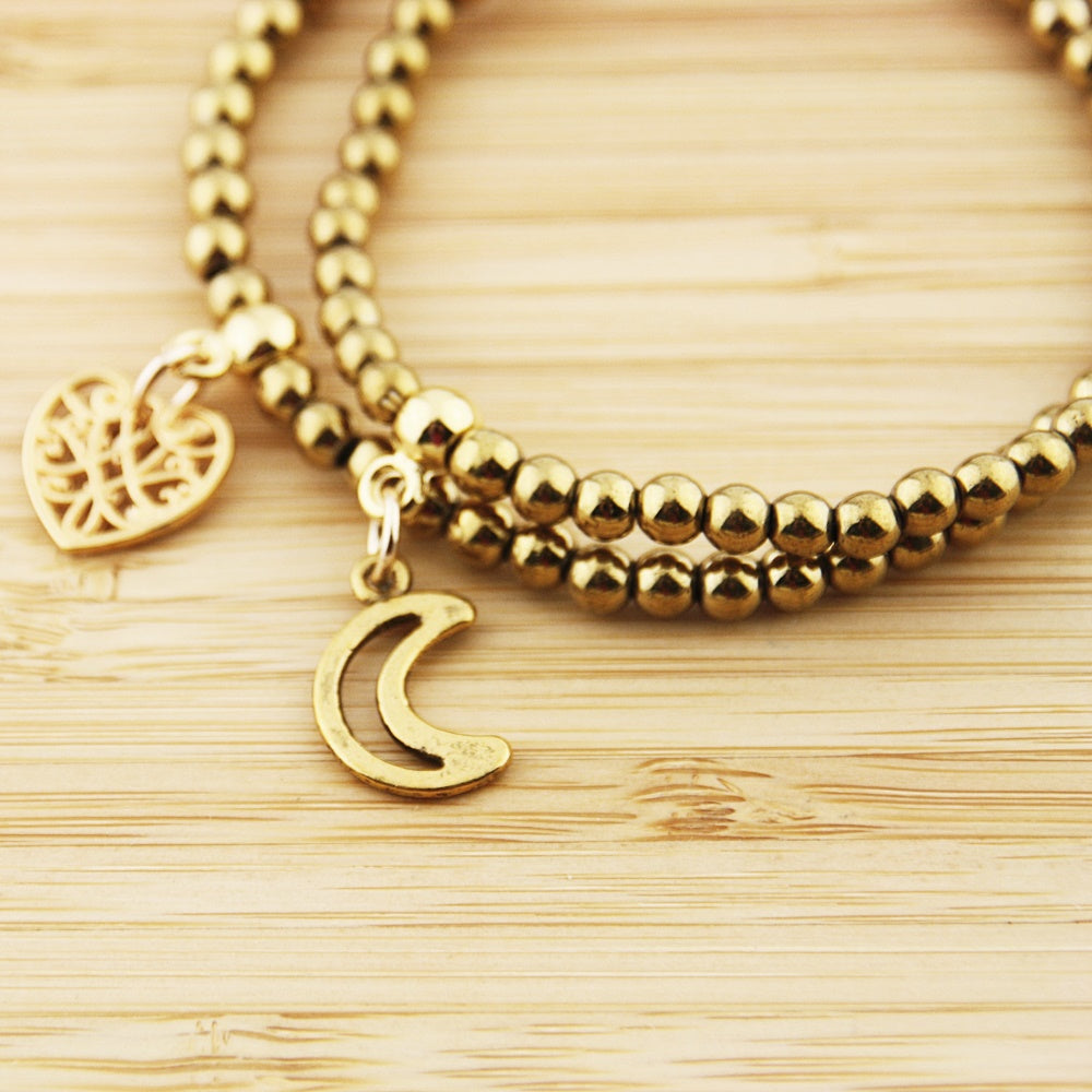 Armband hart van goud