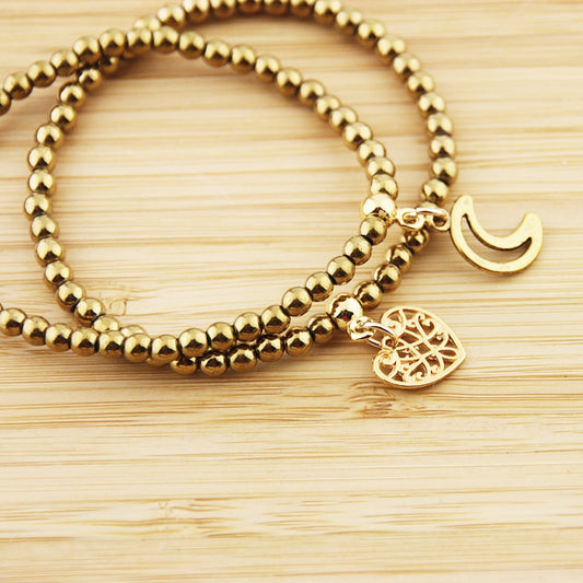 Armband hart van goud