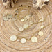 Coins ketting met muntjes in goud  en als zet