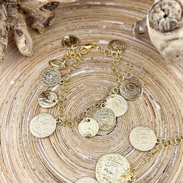 Armband Coins for Good Luck