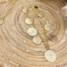 Coins ketting met muntjes in goud 
