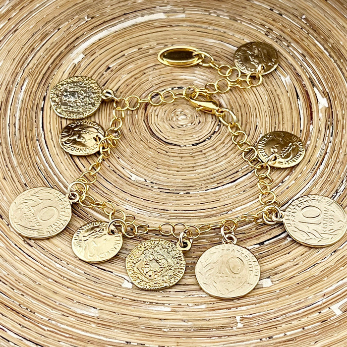 Armband Coins for Good Luck