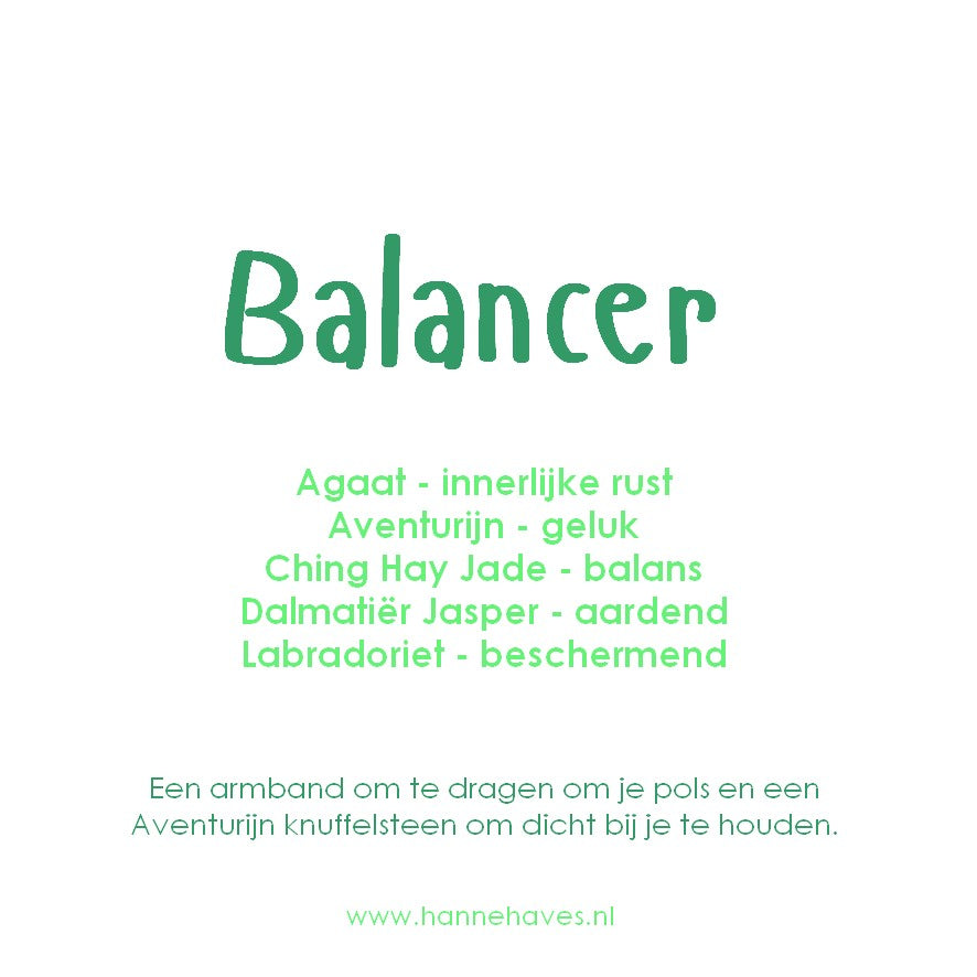 Happy bracelet: Balancer