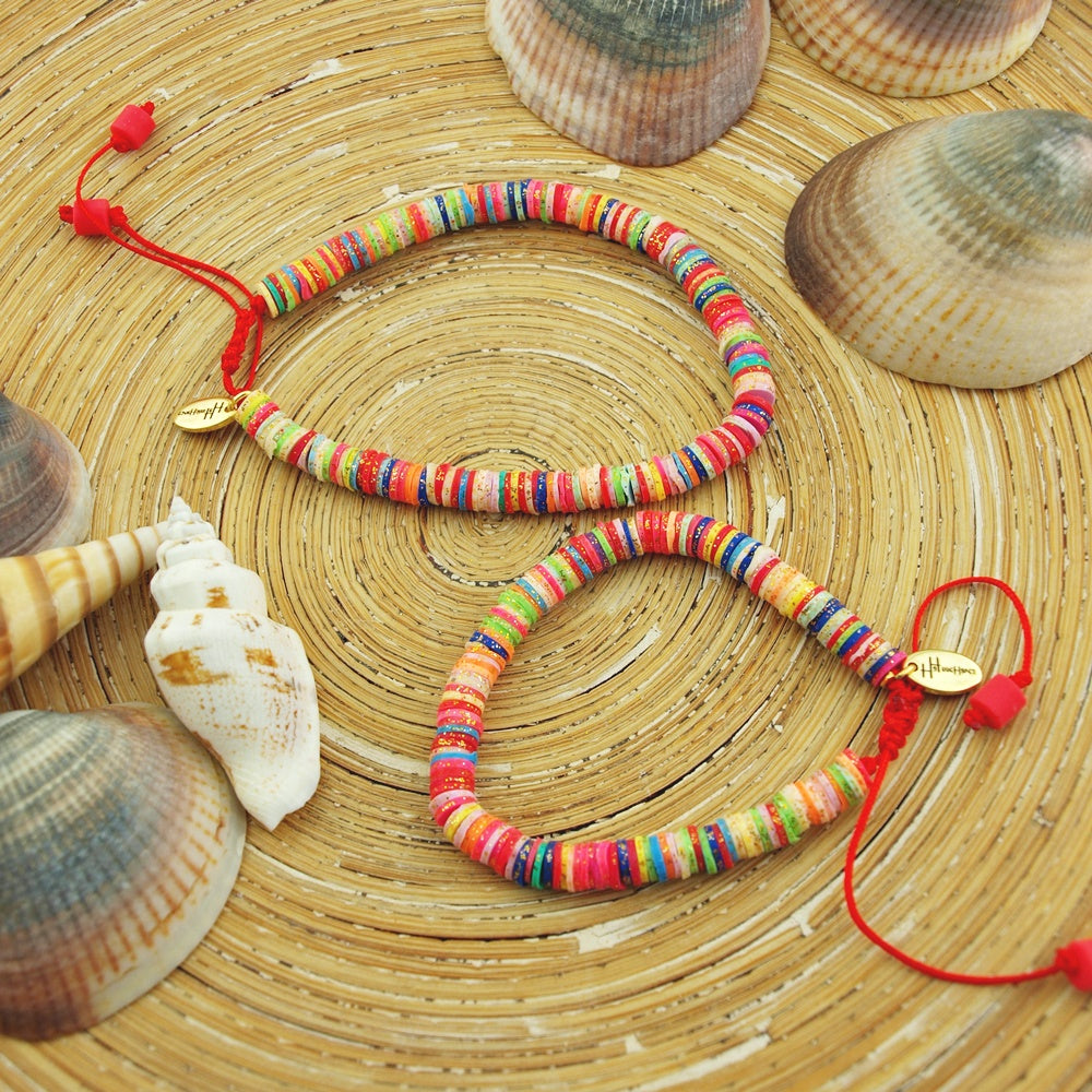 Armband Katsuki multicolor goud glitter