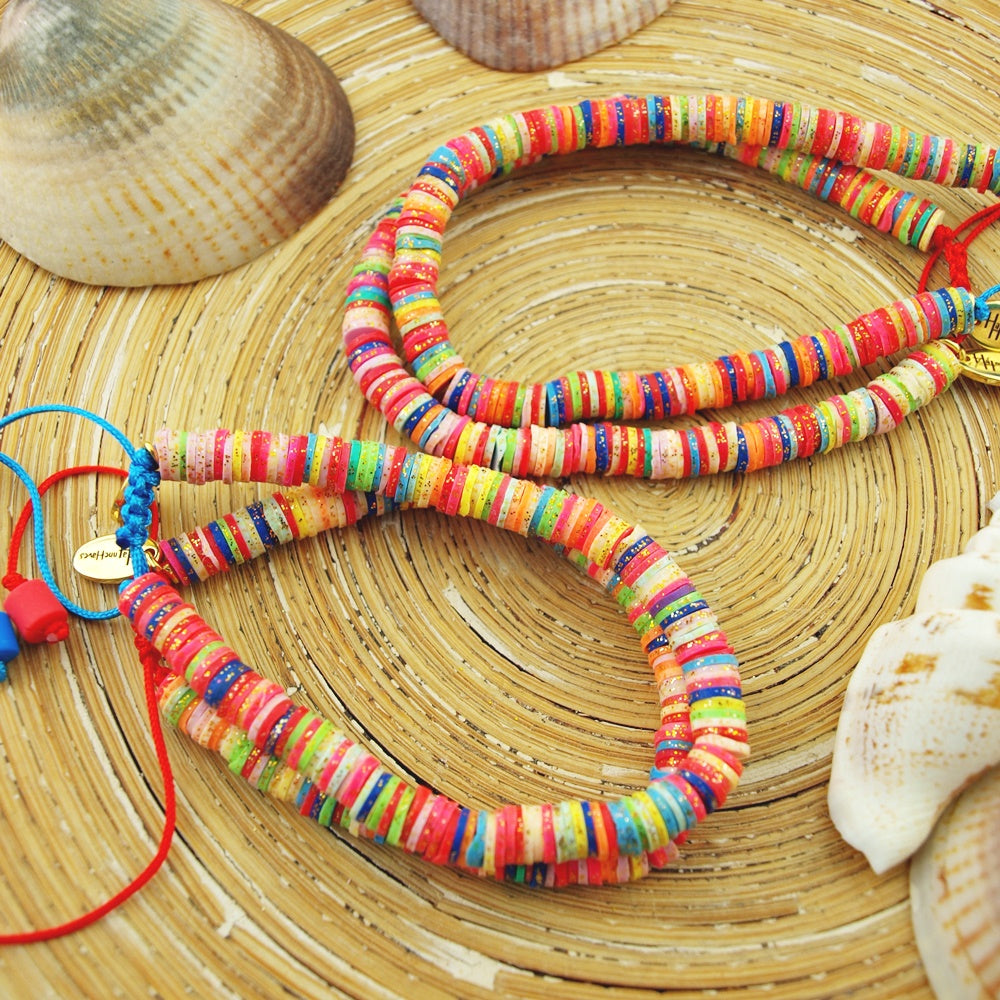Armband Katsuki multicolor goud glitter