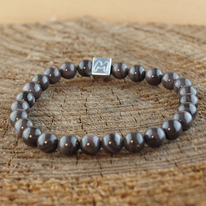 Natuursteenarmband Daniel Cáscara Marrón