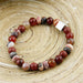 Natuursteenarmband Cubes Stone Fire