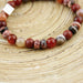Natuursteenarmband Cubes Stone Fire