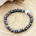 Natuursteenarmband Cubes Stone Grey