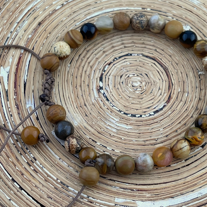 Armband BoHo Gemstones Macrame