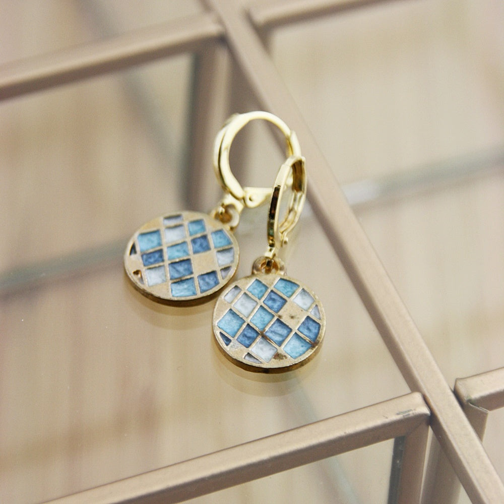 Oorbellen Checkered Bells