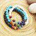 Chakra natuursteenarmband 8 mm
