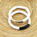 Armband Tube in wit met zwart en goud