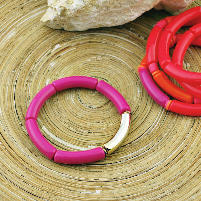 Armband Tube Pink Gold