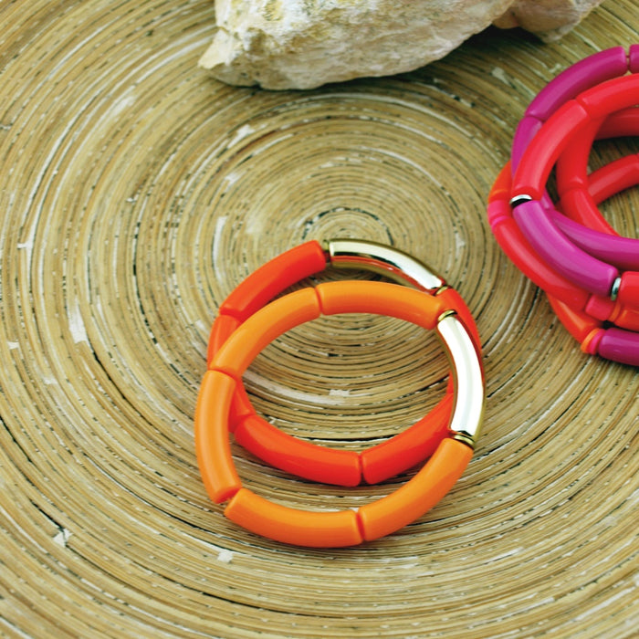 Armband Tube Orange Gold