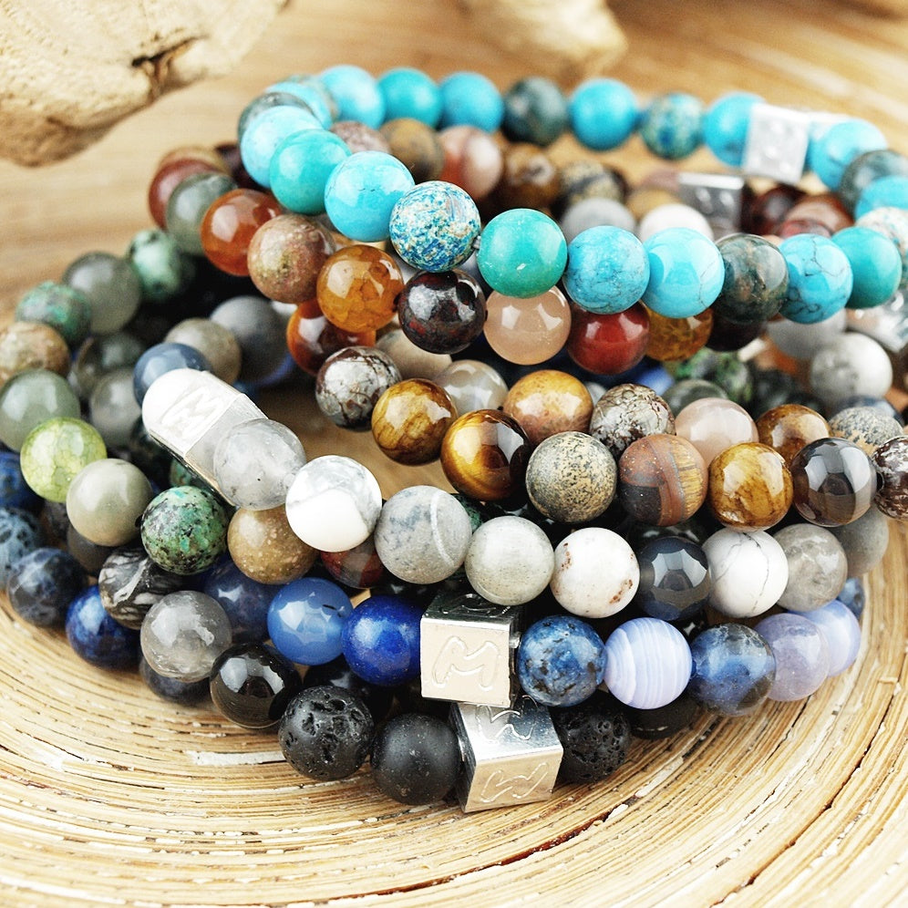 Natuursteenarmband Silvino mix