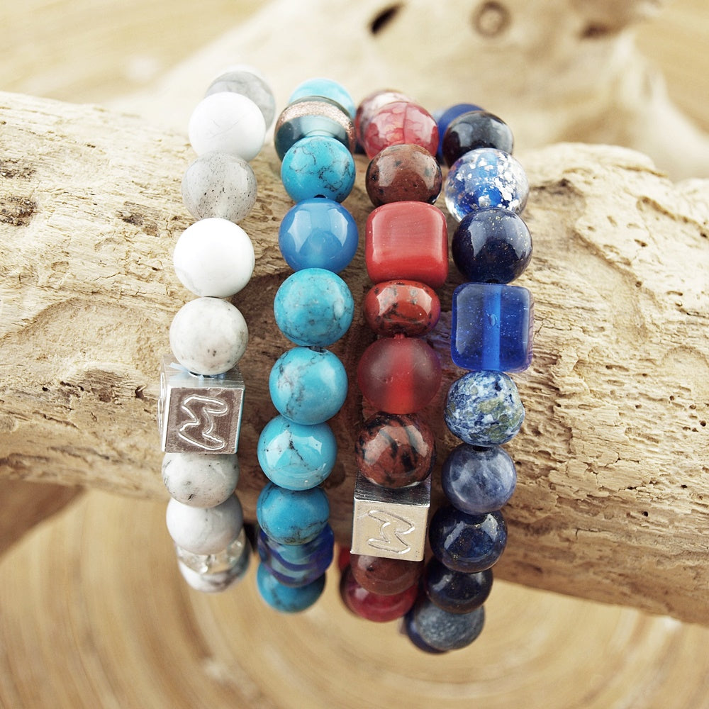 Natuursteenarmband Bohemien stijl