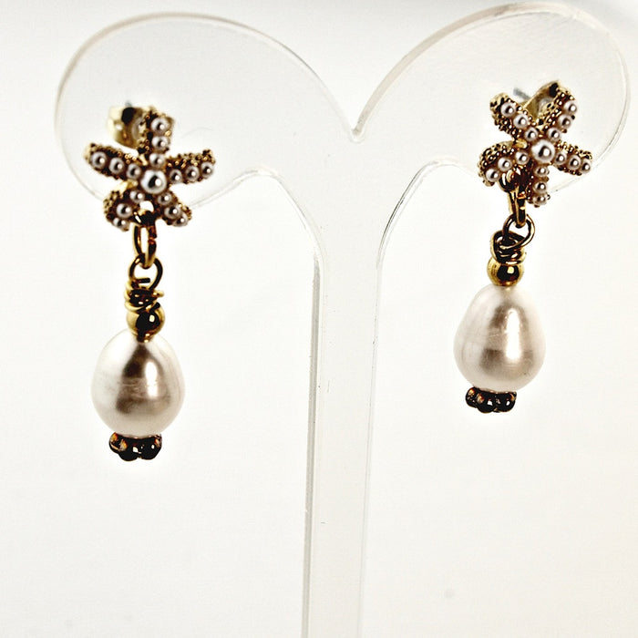 Oorbellen Pearl Starfish
