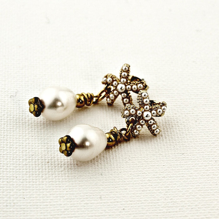 Oorbellen Pearl Starfish