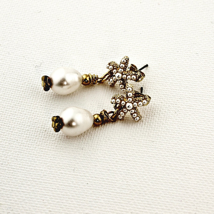 Oorbellen Pearl Starfish